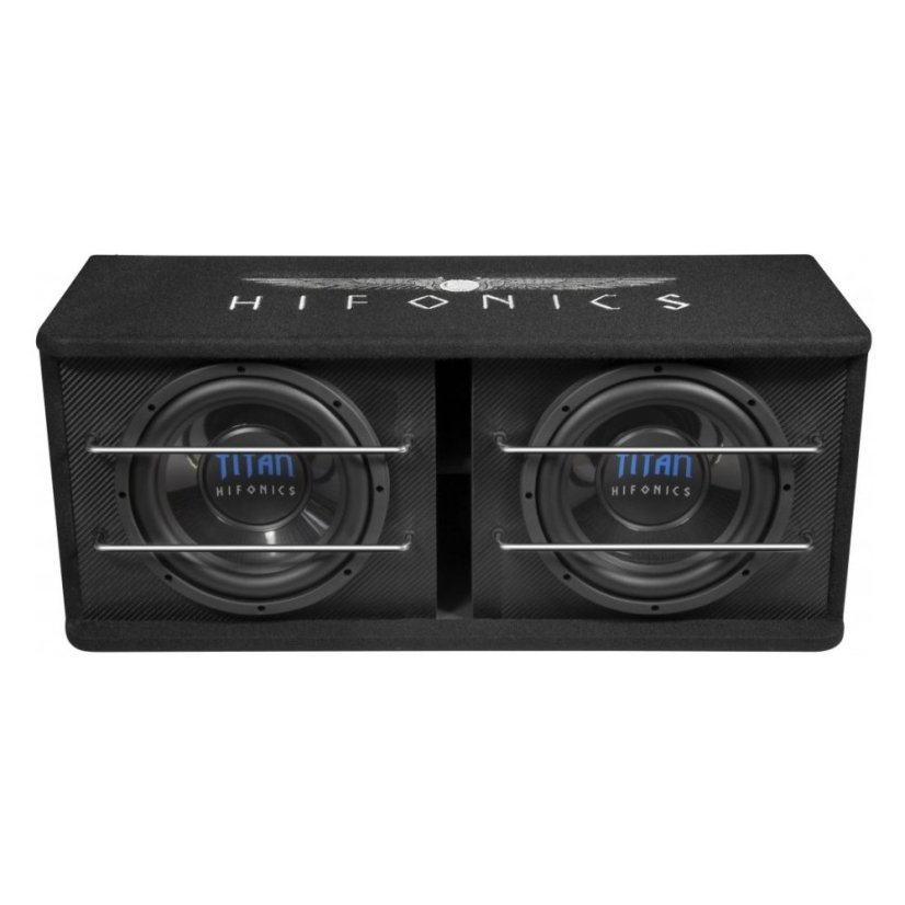 10" dvojitý subwoofery v boxe do auta Hifonics Titan TD250R