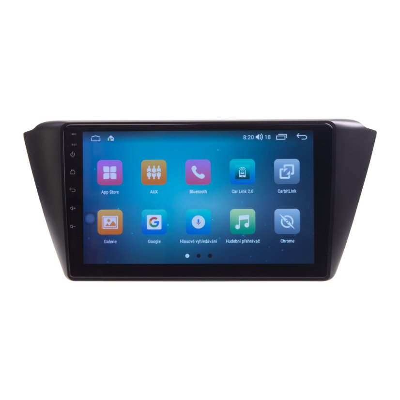 Autorádio pre Škoda Fabia 2015-2019 s 9" LCD, Android, WI-FI, GPS, CarPlay, Bluetooth, 4G, 2x USB